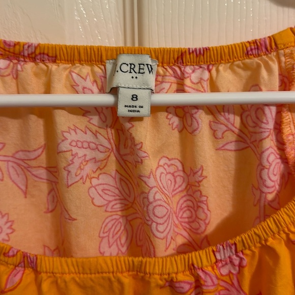 J crew orange floral dress - Picture 3 of 7